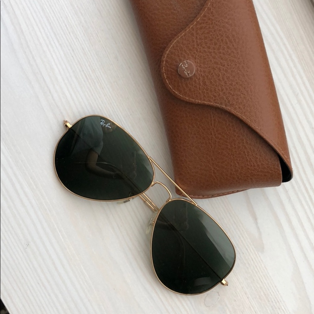 Large ray bans aviator sunglasses